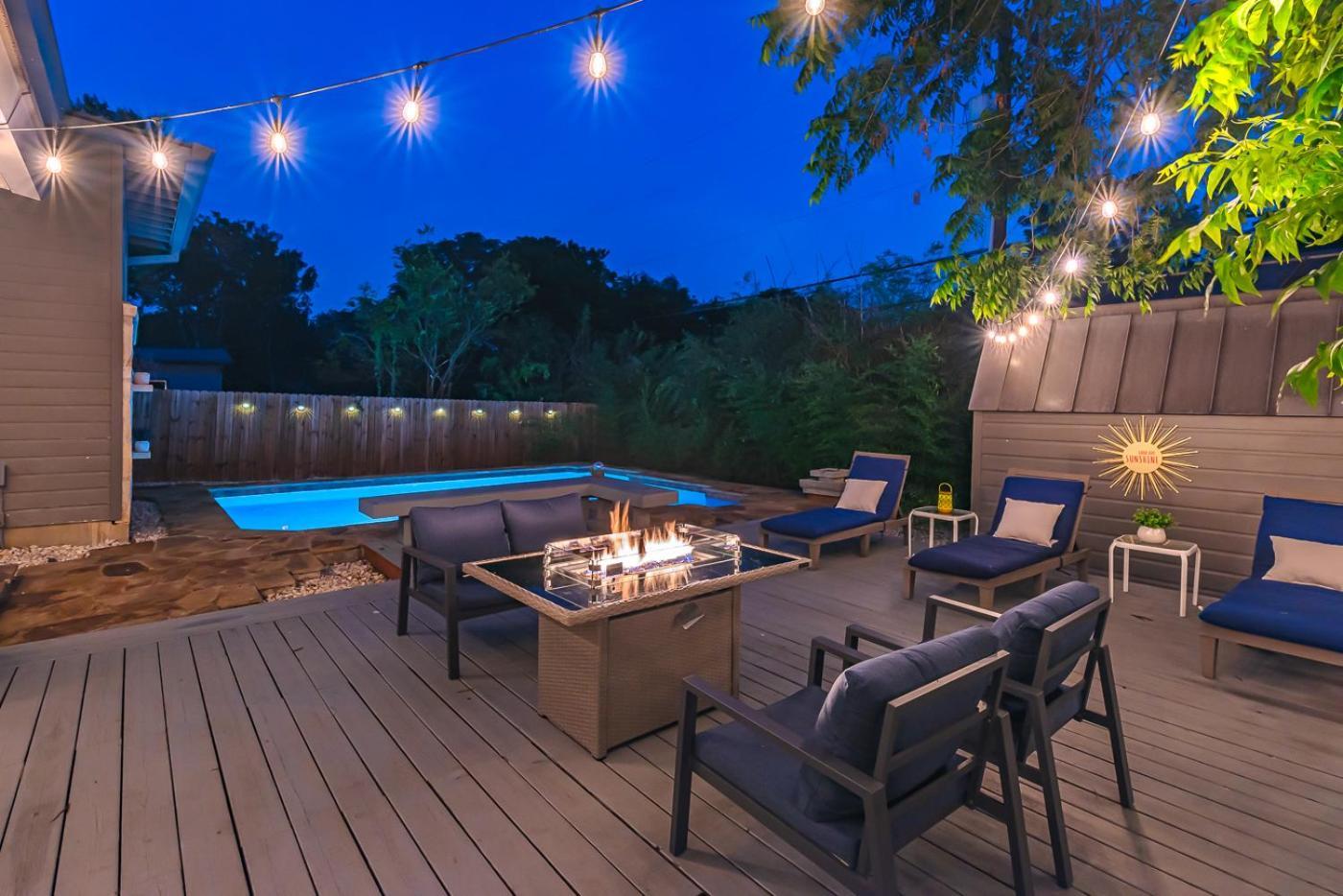 Serene Pool & Firepit In Stunning Home By Airport San Antonio Eksteriør bilde
